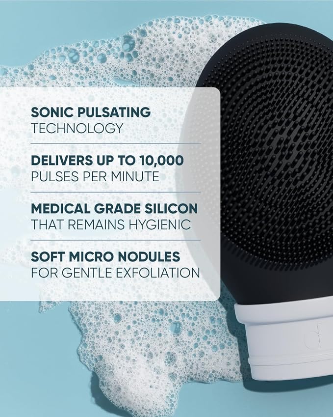 Buttah Skin by Dorion Renaud Buttah Vibe Cleansing Brush with Stand – New & Improved Technology for Deep Cleansing & Gentle Exfoliation - Sonic Pulsating Face Brush - 2-Speed for Men & Women