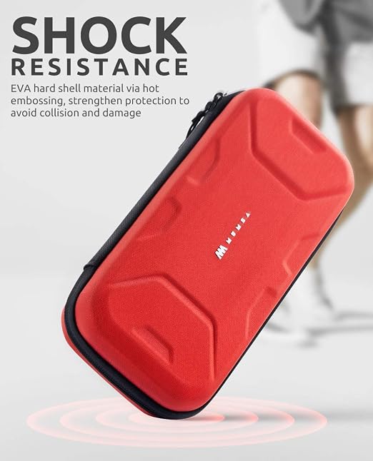 Mumba Carrying Case for Nintendo Switch OLED & Nintendo Switch 2017, [Plus Version] Portable Protective Travel Carry handbag Pouch for Blade/Battle Case [Large Capacity] (Red)