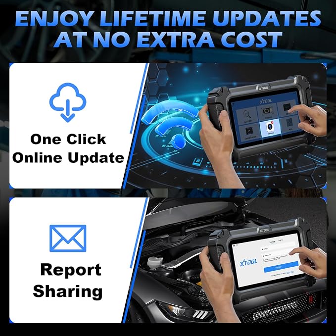 OBD2 Scanner Diagnostic Tool XTOOL D6: All System Scanner for Car with Free Updates, 15 Resets, Throttle Body Relearn, ABS Bleed, FCA AutoAuth & CAN FD, 2026 Upgrade Ver. of XTOOL D5/D5S
