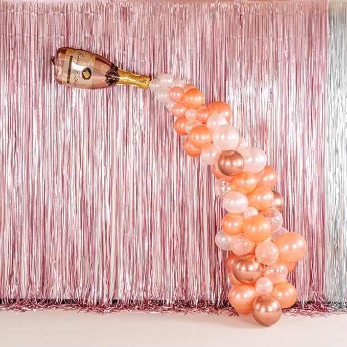 Restaurantware Balloon Arch Kit 86 Balloons, Strip, Rubber, Knot, Glue Dot Strip Balloon Decoration Set DIY Champagne Bottle Garland Assorted Colors for Party Decorations
