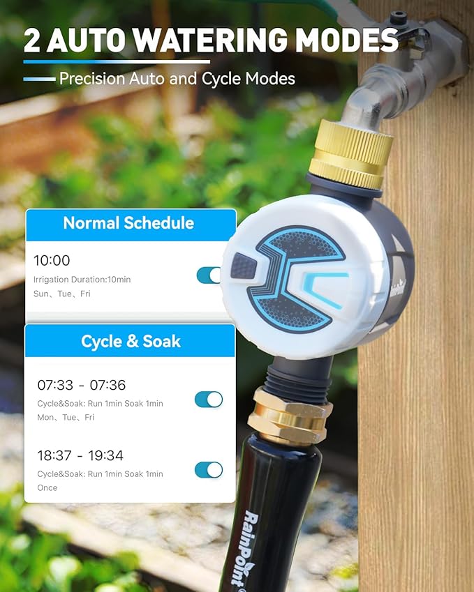 RAINPOINT WiFi Water Timer, Sprinkler Timer for Garden Hose with WiFi Hub