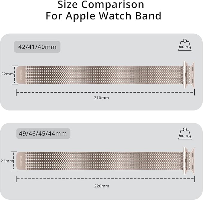 LULULOOK Milanese Mesh Loop Compatible with Apple Watch Band 49/46/45/44/42/41/40/38mm for Men Women, Stainless Steel Magnetic Buckle Strap for iWatch Ultra 3/2 Ultra Series 11 10 9 8 7 6 SE 5 4 3