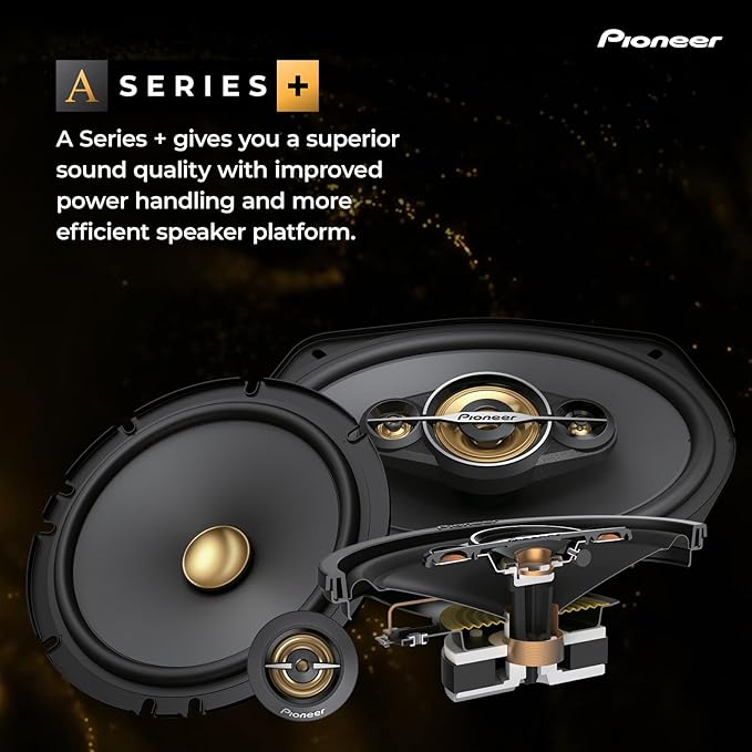PIONEER A-Series Plus TS-A6991FH 6” x 9” 5-Way Speakers (Pair) – 150W RMS, 750W Max, Balanced Sound + Smooth Treble, Enhanced Bass, Great Stock Replacement