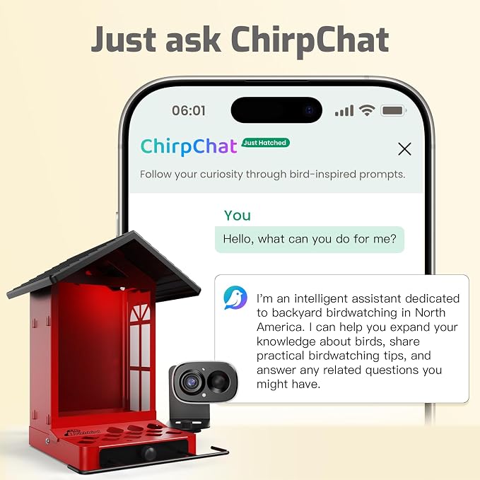 Smart Bird Feeder with Camera, 2.5K Ultra-HD Live Stream Bird House Camera, Free AI Identify Bird Species, Solar Powered Bird Feeder with 2.4L Large Capacity, Gift for Men Women Bird Lovers