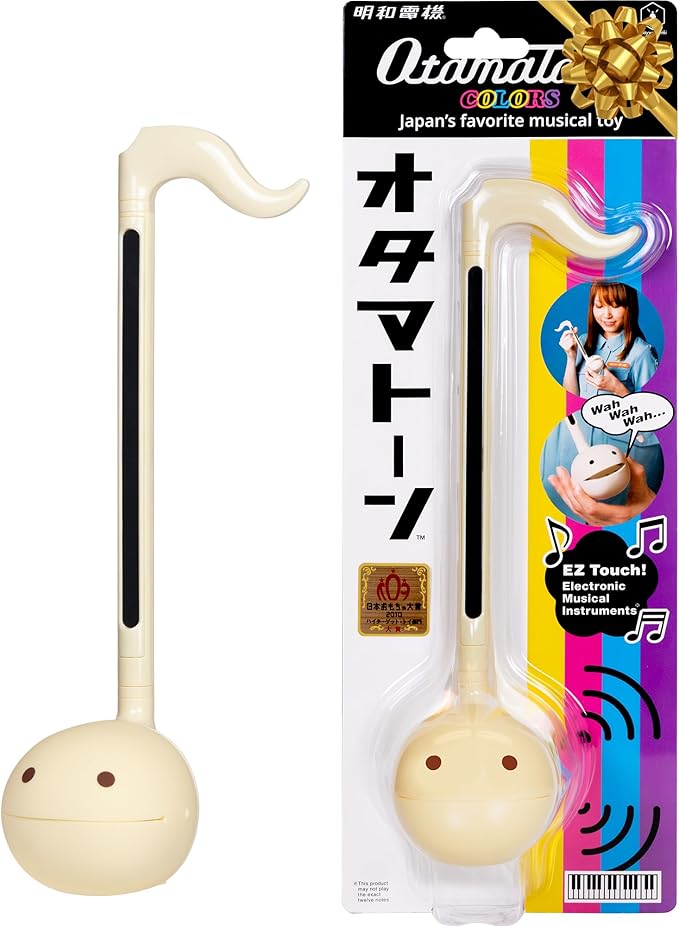 Otamatone Japanese Electronic Musical Instrument Portable Music Synthesizer from Japan by Maywa Denki Studio Award Winning, Educational Fun Gift for Children, Teens & Adults - Butter