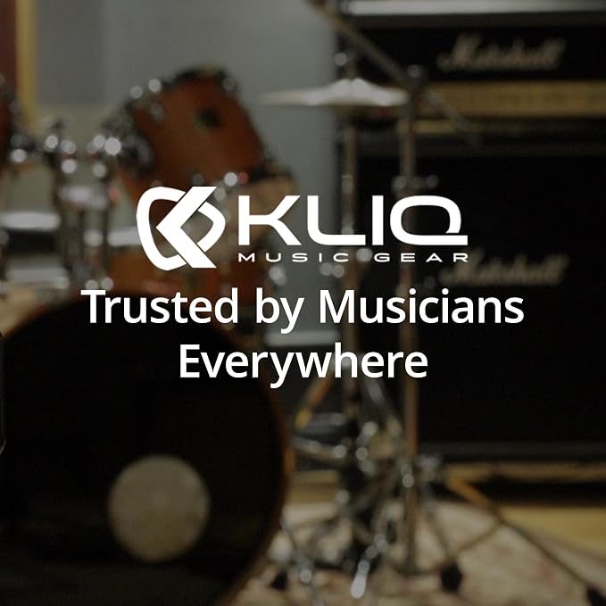 KLIQ AirCell Guitar Strap for Bass & Electric Guitar with 3" Wide Neoprene Pad and Adjustable Length