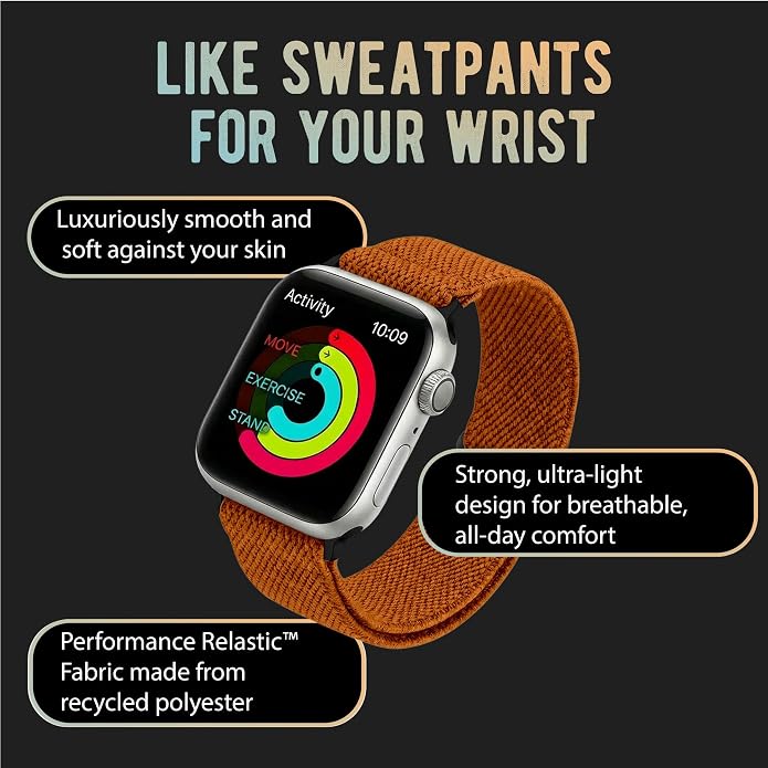 Braxley Bands for Apple Watches - Stretchy and Washable - Adjustable with Apple Watch Bands for Women & Men - Compatible with Apple Watch Series SE Ultra 9 8 7 6 5 4 3 2 1