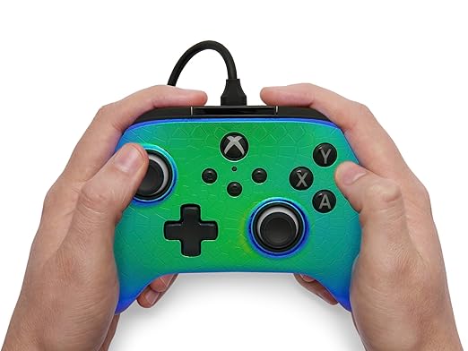 PowerA Advantage Wired Controller for Xbox Series X|S - Raptor Chrome, gamepad, wired video game controller, gaming controller, USB-C, Works with Xbox One, Officially Licensed