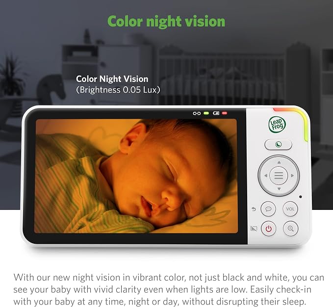 LeapFrog LF915-2HD Baby Monitor, 2 Cameras, 5" 720p Screen