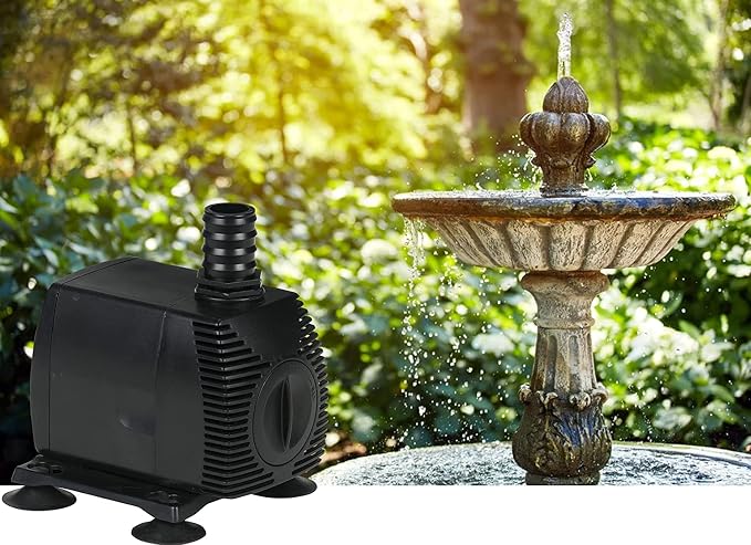 Little Giant PES-1000-PW 115-Volt, 1150 GPH Magnetic Drive Fountain/Pond Pump with 15-Ft. Cord, Black, 566722