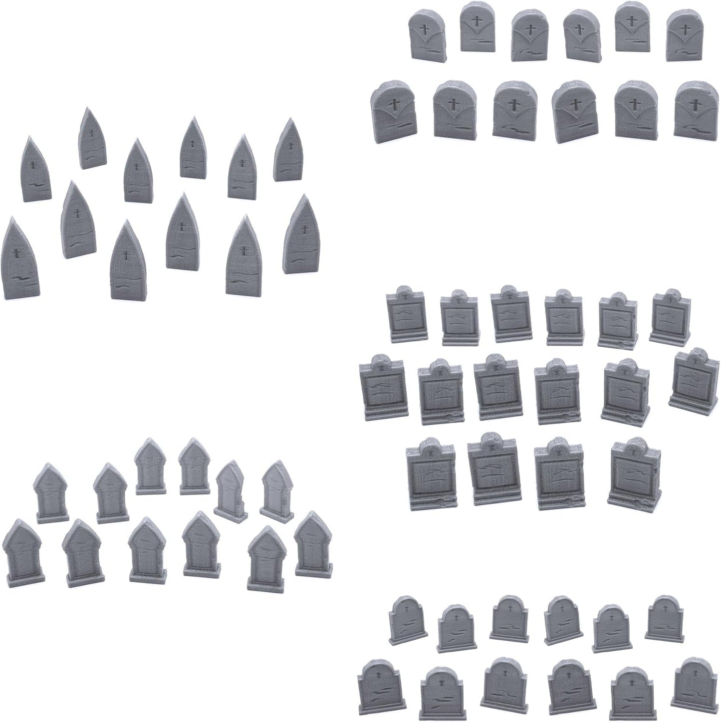 EnderToys Mausoleum Graveyard Tombstones, 3D Printed Tabletop RPG Scenery and Wargame Terrain 28mm Miniatures