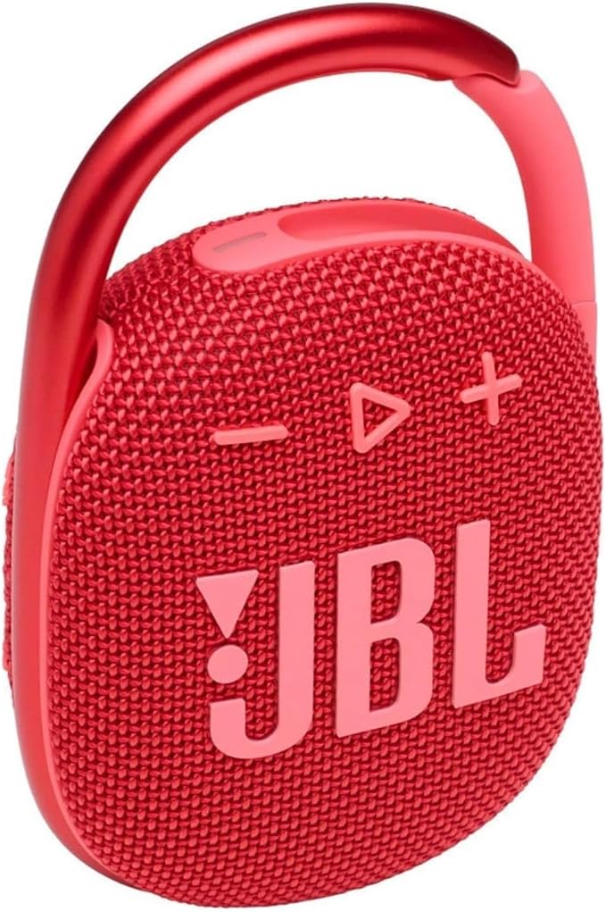 JBL Clip 4 - Portable Mini Bluetooth Speaker -Red (Renewed)