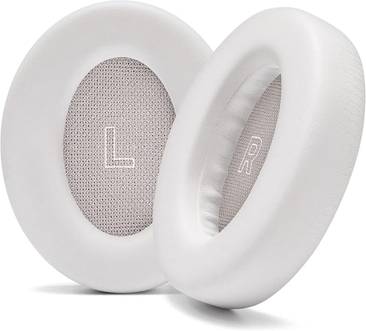 WC PadZ QC Ultra – Upgraded Replacement Earpads Compatible with Bose QuietComfort Ultra Gen 1 & Gen 2 by Wicked Cushions | Enhanced Comfort, Thickness & Durability | White Smoke