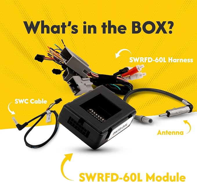 Crux SWRFD-60L Radio Replacement Interface retains Steering Wheel Control functionality on Select Ford, Lincoln & Mercury Vehicles (2004-2012)