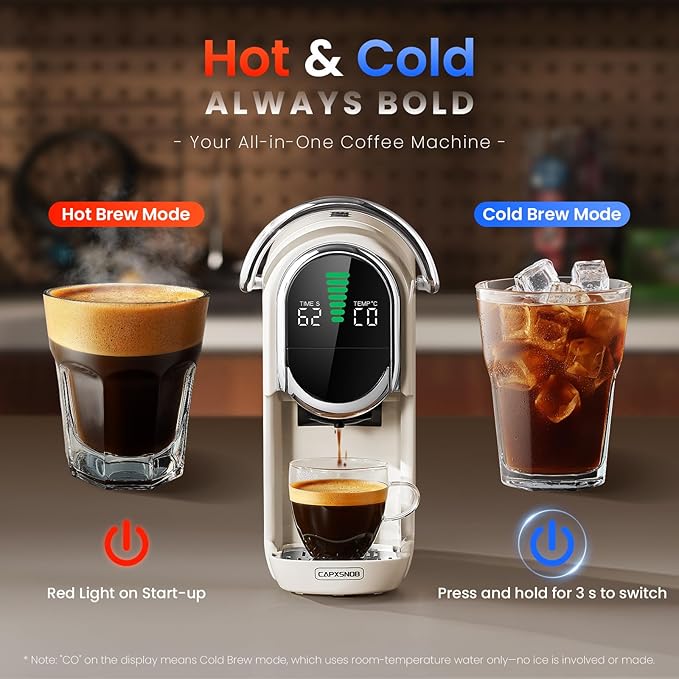 Magician1 Mini Multi-Pod Espresso Machine & Coffee Maker, Compatible with Nespresso Original, Dolce Gusto, Blue & ESE Pods, Ground, Adjustable Brew Size & Temp, Compact for Home, Office, Dorm & RV