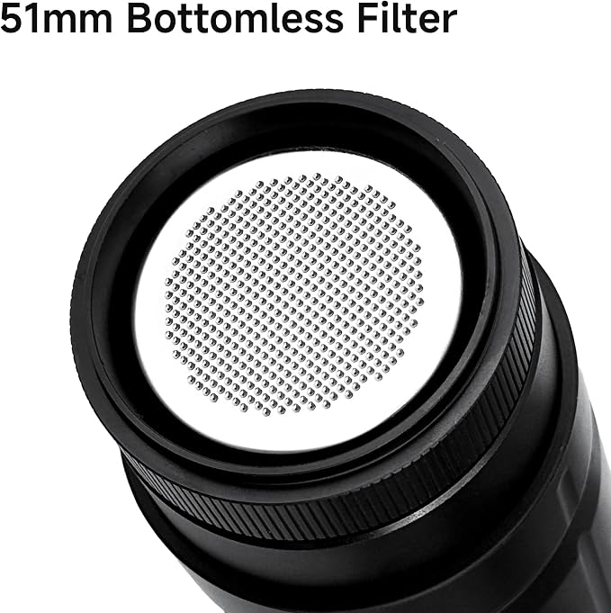 HIBREW H4C Ultra Portable Electric Espresso Maker, 51mm Bottomless Professional Coffee Maker, USB-C Rechargeable for Ground Coffee, Compact for Camping and Travel, with Foldable Holder & Carrying Case