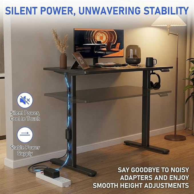 29V Adjustable Desk Power Cord Compatible with Claiks P1.01.001 P101001 40" 48" 55" 63" Height Adjustable Stand Up Desk, Replacement for YH-K290018-C Adapter Charger Cord