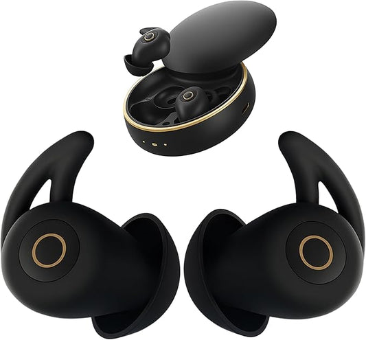 Sleep Earbuds, Ultra-Thin Invisible Headphones for Side Sleepers, 8-Hour Battery(24h w/ Case)No Buttons, No Lights, No Alerts, Noise Blocking Wireless Bluetooth 5.3, Gift for Him & Her, Mom & Dad