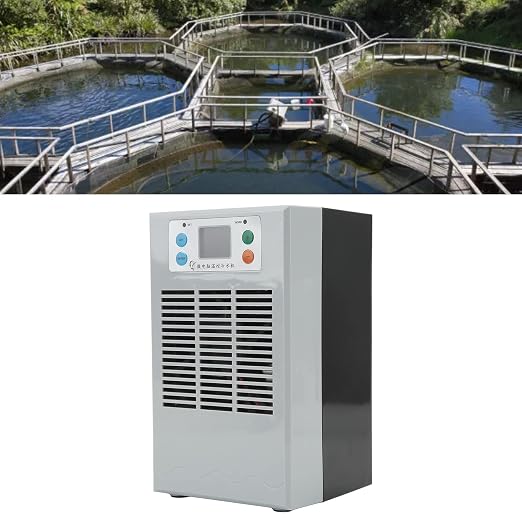 Aquarium Chiller, ABS Housing Digital Display Intelligent Temperature Control Electric Water Heater Chiller for Aquaculture US Plug Pump US Plug 110V