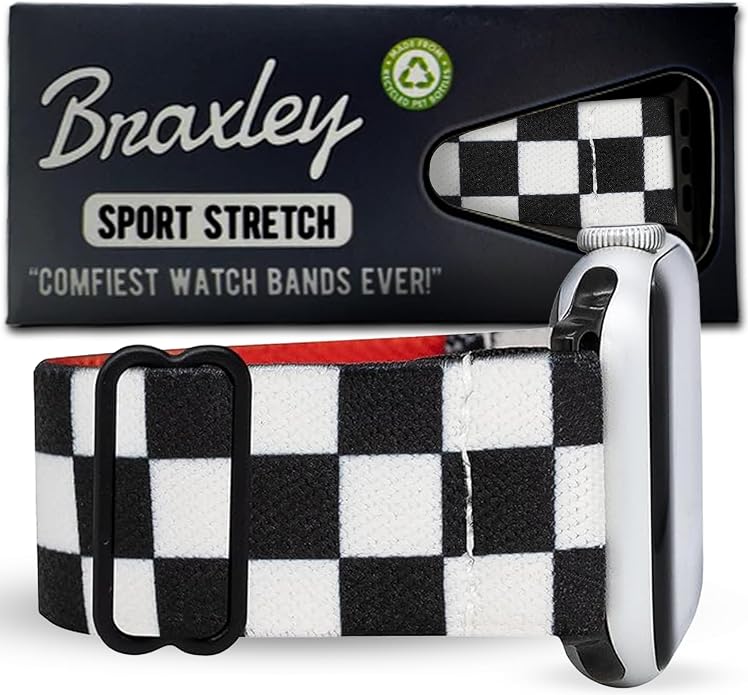 Braxley Bands for Apple Watches - Stretchy and Washable - Adjustable with Apple Watch Bands for Women & Men - Compatible with Apple Watch Series SE Ultra 9 8 7 6 5 4 3 2 1