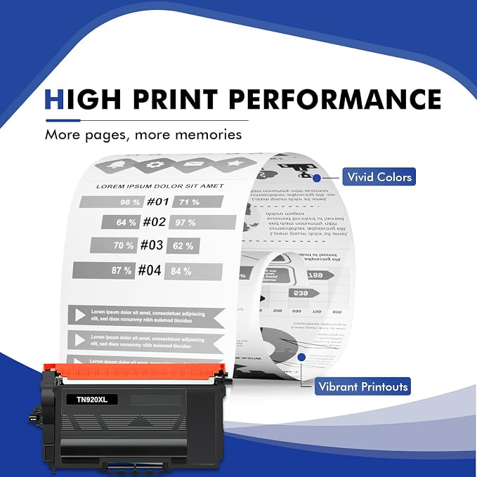TN920XL TN920 Toner Cartridge HL-L6210DW Compatible for Brother TN 920 920XL TN-920 TN-920XL TN920XXL TN920UXXL for Brother MFC-L5915DW HL-L6210DWT L5210DN L5210DW L5210DWT High Yield Printer 2 Pack