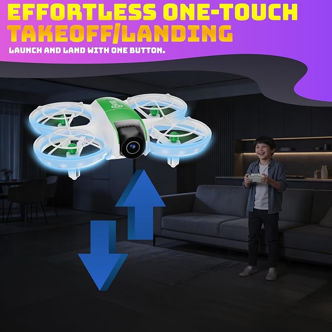 Contixo F15 Astro Mini Drone with 2.4" Screen Remote – 720P HD Dual Camera, Live Video Display, Optical Flow Hover, One-Key Takeoff/Landing, 360° Stunts, 2 Batteries, Beginner Drone for Kids & Adults