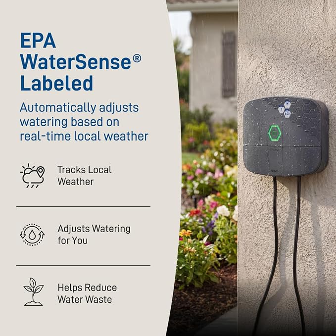 Orbit B-hyve XR Smart Sprinkler Timer - 8-Zone - WiFi-Enabled Indoor/Outdoor Irrigation Controller - App Control - Weatherproof Watering System - Multi Zone - Custom Programs - 57985