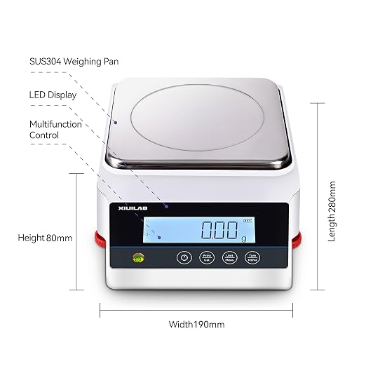 Lab Scale 1000g x 0.1g High Precision Digital Scale Electronic Analytical Balance with RS232 Interface One-Key Auto Calibration Windproof Airflow Strip Tare & Unit Conversion Function