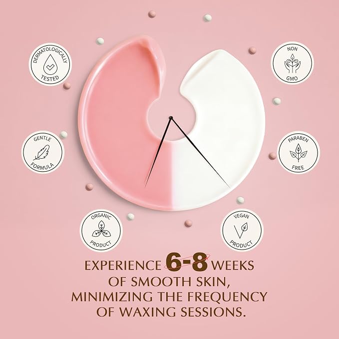 GIRLEARLE Premium Digital Waxing Kit for Women Sensitive Skin, Wax Warmer Hair Removal for Men at Home with Wax Beads & Silicone Pot, Target Different Types of Brazilian Bikini, Facial, Leg, Full body