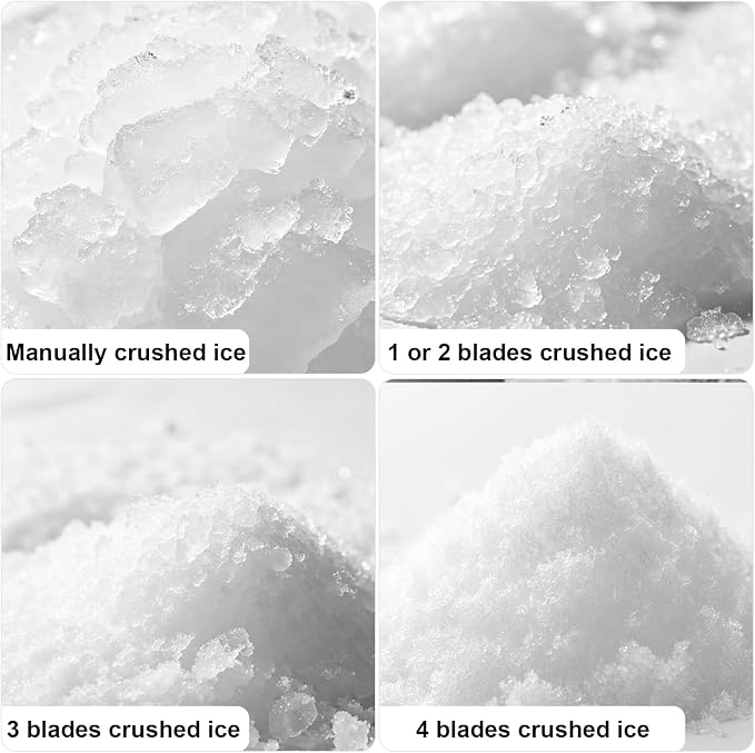 Reespring Snow Cone Machine Shaved Ice Machine Ice Crusher with Stainless Steel Blade Kitchen Electric for Shaved Ice and Snow Cone (300W 2000r/min) Also Comes with a Free Ice Pick and Ice Cube Tray