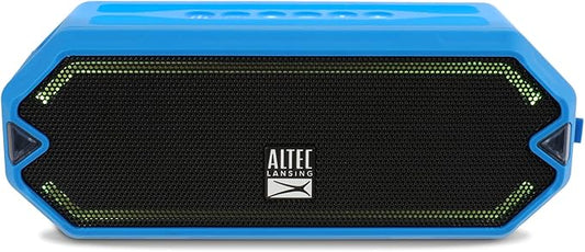 Altec Lansing - HydraJolt Wireless Bluetooth Speaker, Waterproof Portable Speakers with Built in Phone Charger and Lights, Everything Proof Outdoor, Shockproof, Snowproof, 16 Hours Playtime