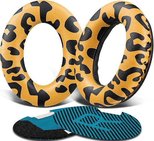 SoloWIT Protein Leather Earpads Cushions for Bose Headphones, Replacement Ear Pads for Bose QuietComfort 15 QC15 QC25 QC2 QC35/Ae2 Ae2i Ae2w/SoundTrue & SoundLink Around-Ear Series - Tiger Stripes