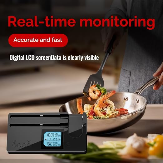 Dual Probe Wireless Meat Thermometer, Works Without APP, IP67 | Dual separate probes dual sensor tracks meat & oven temps. 4x4" backlit display. APP optional. 40hr battery. IP67 waterproof.