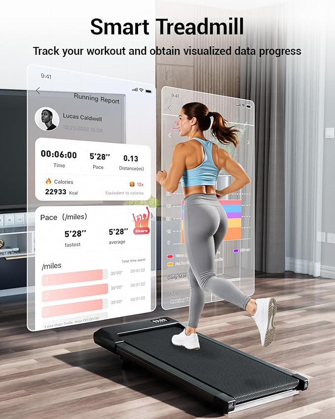 Superun Walking Pad with 6% Incline, Under Desk Treadmill for Home Office, 3 in 1 Portable Walking pad Treadmill with Remote Control, 2.5HP Quiet Mini Treadmills, 300 lbs Capacity