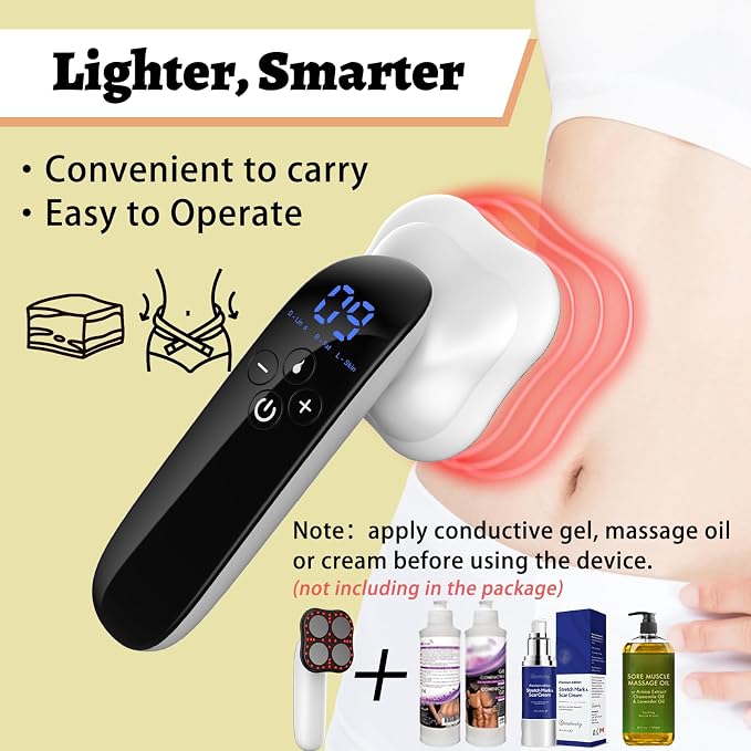 CENXIGO Body Sculpting Machine-Professional Cellulite Remover for Legs, Belly, Hip, Arm,Portable Massage Tool for Women