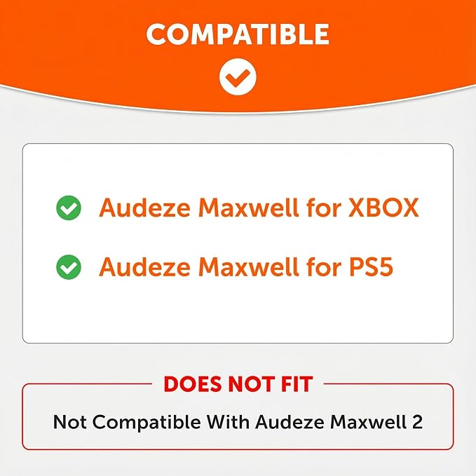 WC Freeze Maxwell - Cooling Gel Replacement Earpads for Audeze Maxwell Headphones by Wicked Cushions - Elevate Comfort, Durability, Thickness & Sound Isolation for Epic Gaming Sessions | Emerald Tide