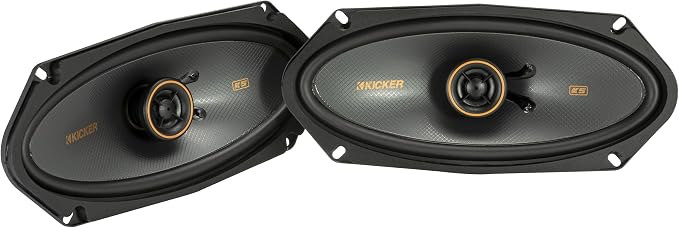KICKER 51KSC41004 KS-Series 4x10 Coaxial Speakers with .5" tweeters, 4-Ohm, Pair