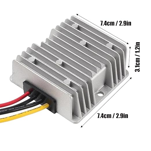 DIANN DC Voltage Reducer Converter DC 36V/48V to 12V 10A Automatic Step Down Up Voltage Regulator Power Converter Waterproof Module Transformer for Golf Cart Club Car