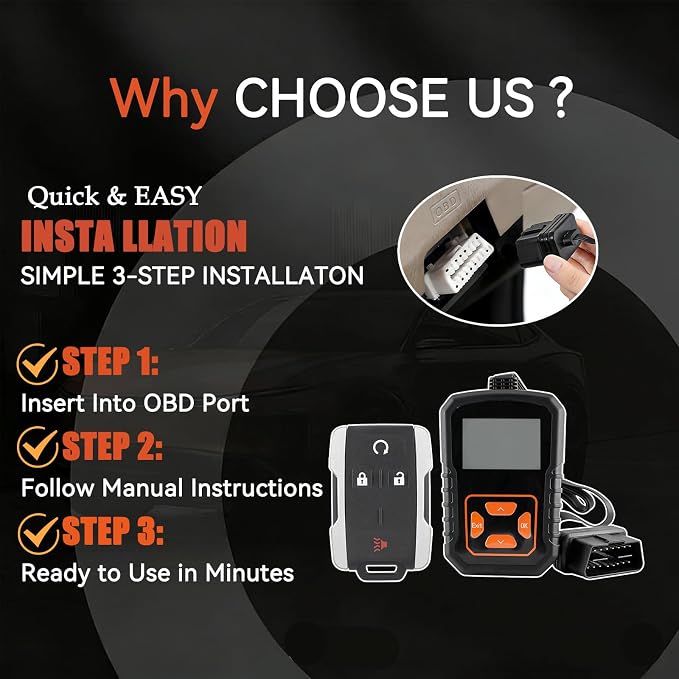 DIY Key Fob Kit Replacement for 2014 2015 2016 2017 2018 Chevy Silverado 1500 2500 3500 HD GMC Sierra 2015-2020 GMC Canyon Chevy Colorado Keyless Entry M3N-32337100 with Easy OBD Tool At Home
