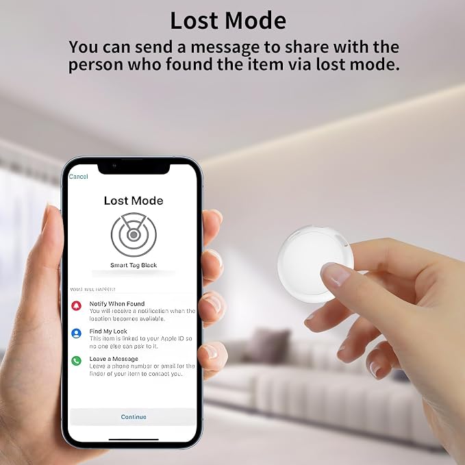 2 Pack GPS Tracker for Vehicles Work with Find My (iOS Only) Real Time Mini Car tracker Item Finder Global Coverage Tracking Devices for Cars Hidden No Monthly Fee or Subscription No SIM Card Required