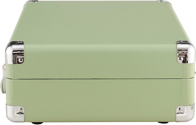 Crosley CR8005F-MT Cruiser Plus Vintage 3-Speed Bluetooth in/Out Suitcase Vinyl Record Player Turntable, Mint