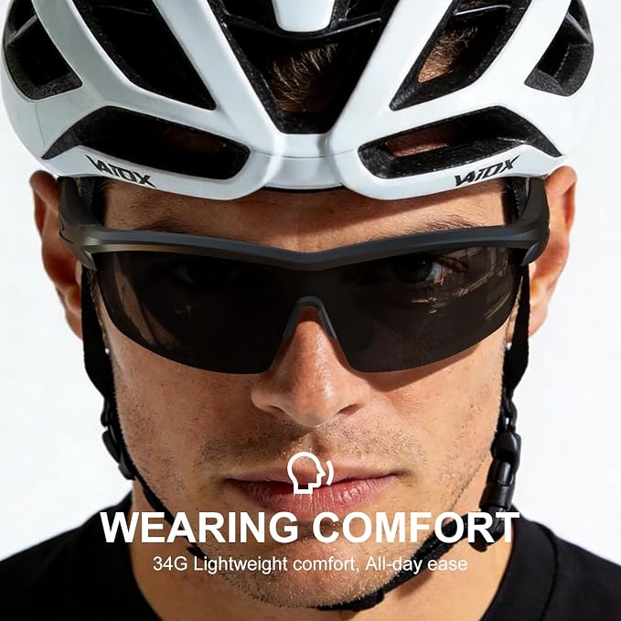 Bluetooth Audio Smart Glasses for Cycling Running Driving | Polarized Sports Sunglasses with Open-Ear Speakers, Hands-Free Calls, Voice Assistant, UV Protection, IPX5 Waterproof for Hiking Fishing