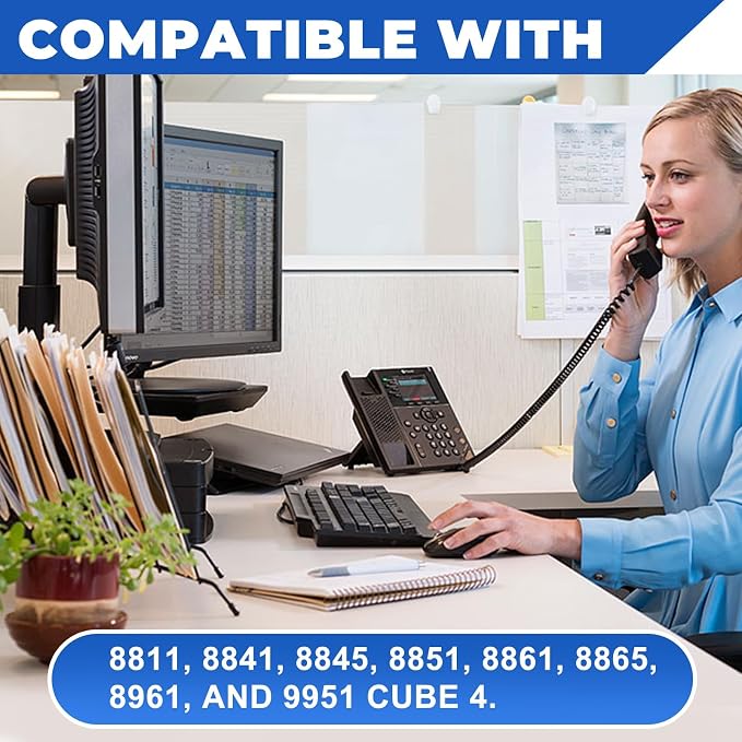 48V Power Adapters with Power Cord Compatible with Cisco Phone 8800, 9900 Series, Compatible with 8811, 8841, 8845, 8851, 8861, 8865, 8961, 9971, 9951.48V 917mA Power Adapters Replace Parts