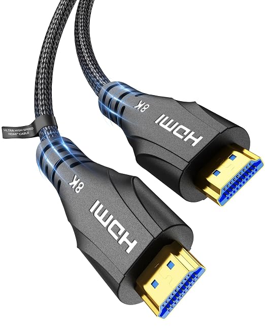 Cratree Short HDMI Cable 1FT - 8K High Speed HDMI Cable,48Gbps,8K 60hz,4K 120hz,Braided,eARC - Compatible for HDTV/PS5/PS4/Blu-ray