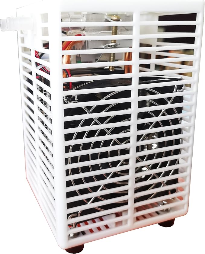 5 Gal Semiconductor TEC Aquarium Chiller - Small 18.9L Water Cooler with Pump/Hose, Hydroponic Cooling for Axolotl Jellyfish Coral Shrimp, Quiet 58dB, 110-240V, No Temperature Control