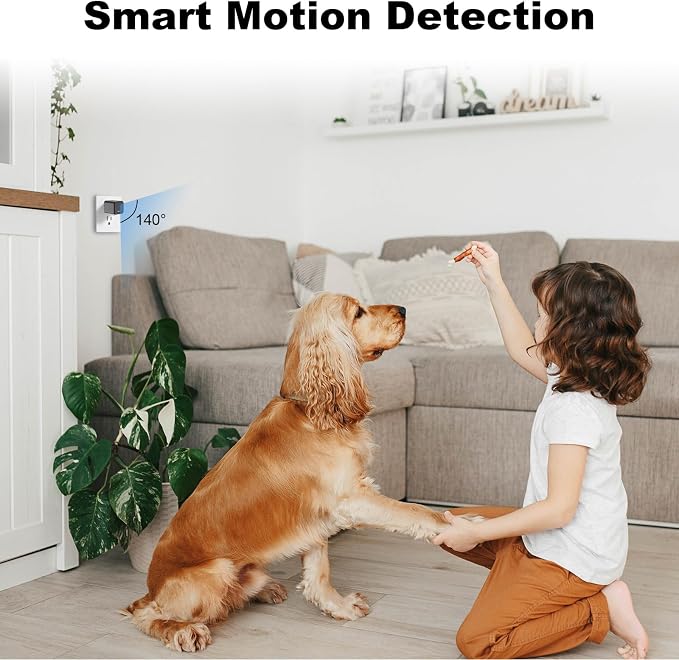 2.4G/5G WiFi Camera with Type-C Charger, 1080P HD Indoor Camera with Motion Detection, Plug-in Mini Cam for Home and Pet Care