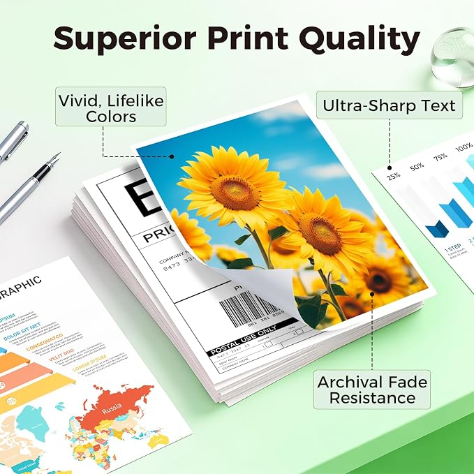 67XL Ink Cartridges Black/Color Combo Pack Replacement for HP Ink 67 HP67 XL HP67XL for 2855e 2800e 2755e 2700 4255e 4200e 6055e 6000 2852e 2827e 2700e 2734e 4155e 6455 6400 Printer (2-Pack)