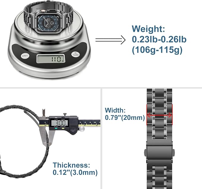 MioHHR Stainless Steel Watch Band with Case Compatible for Apple Watch Bands 38/40/41 mm,Rugged Strap with Metal Protective Bumper Cover for iWatch Series 9/8/7/6/5/4/SE/3/2/1 for Men(Space Grey)