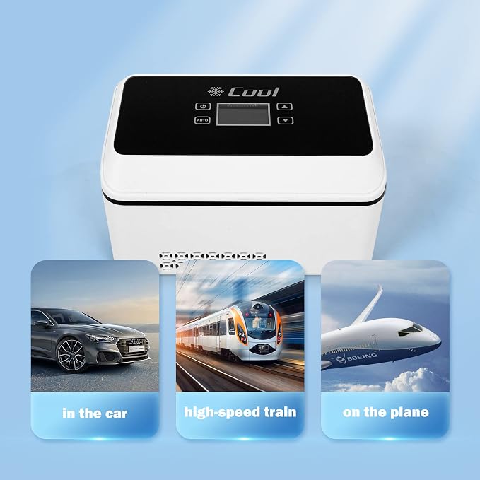 Insulin Cooler Box Insulin Pen Travel Cooler Mini Drug Refrigerator Case Diabetic Cooler Portable car Insulin Cooler Box USB Rechargeable LED Display (℉)