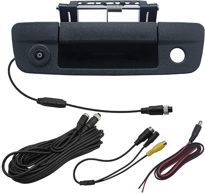Tailgate Handle with Rearview Backup Camera for Dodge Ram | Compatible for Dodge Ram 1500 (2009-2017), 2500 3500 (2010-2017), RCA Connector